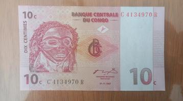 Congo Democratische Republiek 1997 10 Cent. bankbiljet UNC P beschikbaar voor biedingen