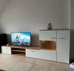 TV meubel en wandkast met LED verlichting, Huis en Inrichting, Kasten |Televisiemeubels, Ophalen, Zo goed als nieuw, Kunststof