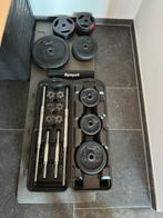 Training kit / gewichten set 50kg + toebehoren, Ophalen, Zo goed als nieuw, Borst, Halterset