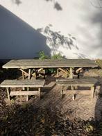 GRATIS houten picknicktafel, Ophalen, Zo goed als nieuw
