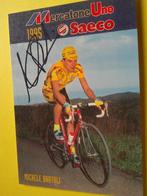 wielerkaart 1995 team saeco  michele bartoli signe, Verzenden, Zo goed als nieuw