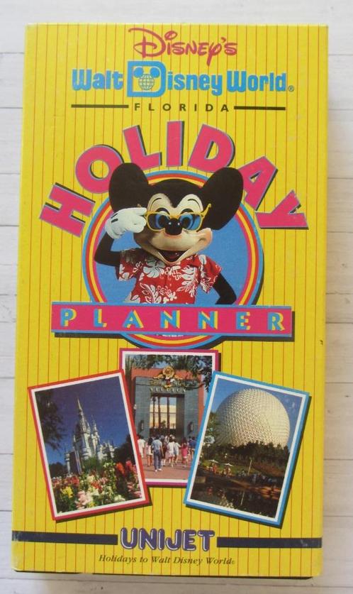 Walt Disney-Holiday Planner VHS Cassette - zie beschrijving, Collections, Disney, Utilisé, Autres types, Mickey Mouse, Enlèvement ou Envoi