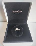 Pandora square sparkle halo ring (maat 52), Met strass, Gebruikt, 17 tot 18, Ophalen of Verzenden