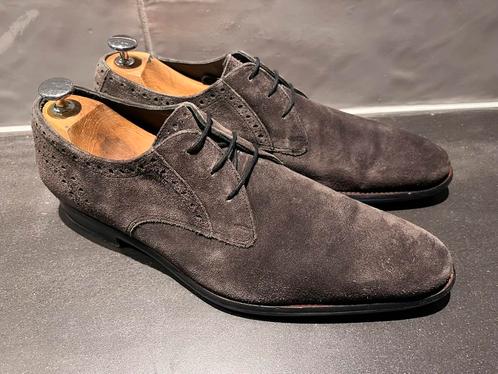 Floris van Bommel herenschoenen maat 8 / 42, Kleding | Heren, Schoenen, Zo goed als nieuw, Veterschoenen, Bruin, Ophalen of Verzenden