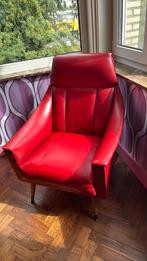 Vintage salon, Huis en Inrichting, Ophalen, Gebruikt, Leer