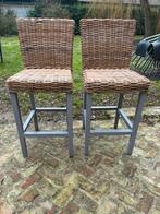 2 landelijke barstoelen / hoge stoelen, Huis en Inrichting, Barkrukken, 2 krukken, Ophalen, Zo goed als nieuw