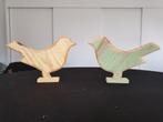 2 houten vogels, Huis en Inrichting, Woonaccessoires | Wanddecoraties, Ophalen of Verzenden