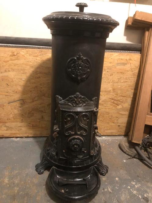 Godin potkachel (hout/kolen), Huis en Inrichting, Kachels, Gebruikt, Vrijstaand, Potkachel, Hout, Ophalen