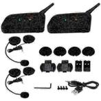 2 stuks Motorheadset intercom bluetooth helm draadloos com
