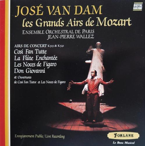 José Van Dam - Les grands Airs de Mozart - Forlane - 1987, Cd's en Dvd's, Cd's | Klassiek, Zo goed als nieuw, Opera of Operette