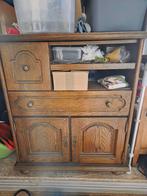 Meuble TV en chêne avec plateau pivotant, Enlèvement