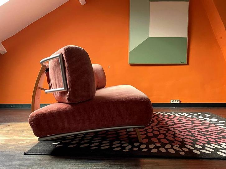 Sofa, Huis en Inrichting, Zetels | Zetels, Gebruikt, Rechte bank, Driepersoons, 200 tot 250 cm, 75 tot 100 cm, Hout, Metaal, Stof