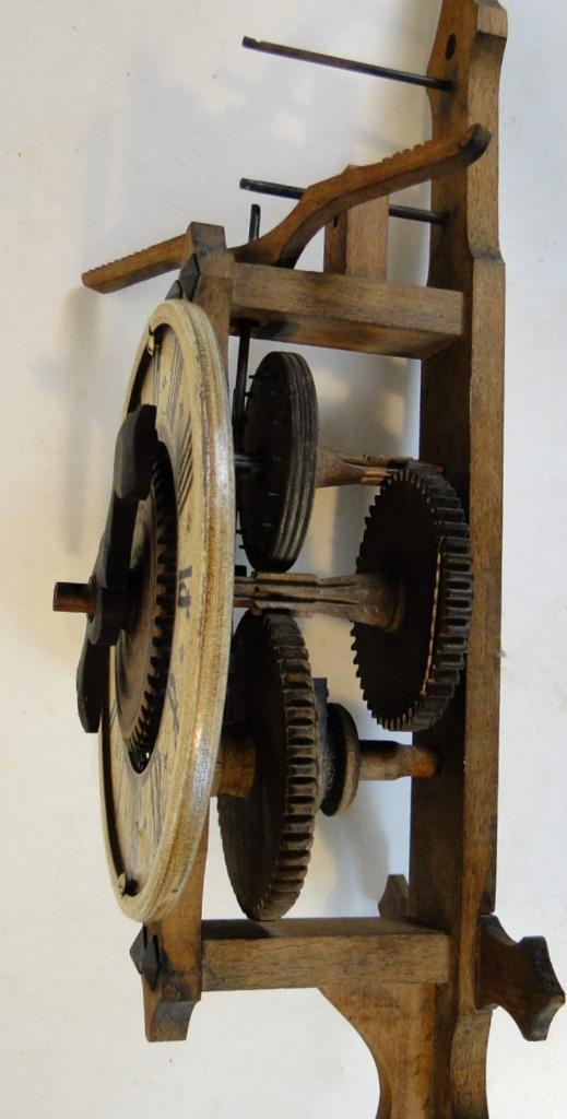 Klok in hout, Antiek en Kunst, Antiek | Klokken, Ophalen