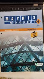 Matrix wiskunde 4 4 uur Leerwerkboek B Meetkunde- Statistiek, Livres, Livres scolaires, Enlèvement ou Envoi, Neuf, Mathématiques A