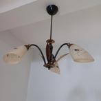 vintage fifties, Huis en Inrichting, Lampen | Hanglampen, Glas, Gebruikt, Ophalen