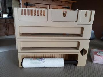 Keukenrolhouder als nieuw, Huis en Inrichting, Ophalen of Verzenden, Zo goed als nieuw, Minder dan 25 cm, Beige