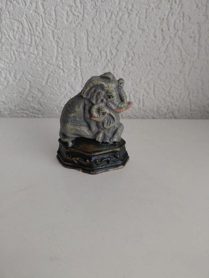 Gietijzeren deurstop olifanten, Huis en Inrichting, Woonaccessoires | Deurstoppers, Ophalen of Verzenden