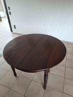 Uitschuifbare ronde tafel, Huis en Inrichting, Ophalen, Gebruikt, 100 tot 150 cm, Rustiek