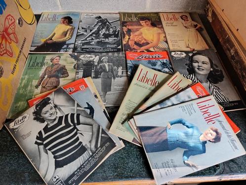 Magazines vintage "Libelle" années 50-60, Boeken, Tijdschriften en Kranten, Ophalen of Verzenden