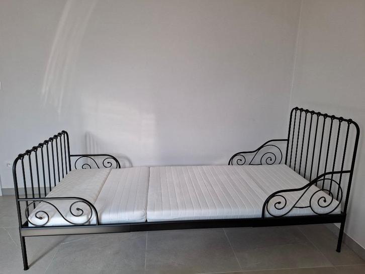 meegroeibed, Kinderen en Baby's, Kinderkamer | Bedden, Zo goed als nieuw, Lattenbodem, Matras, Ophalen