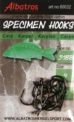 Karperhaken (6) Albatros, Mustad, B. Richi & Nash, Verzenden, Nieuw, Haak