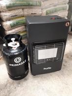 gaskachel + volle fles, Maison & Meubles, Poêles, Enlèvement, Comme neuf, Gaz, Chauffage à gaz