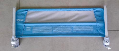 Bedhek Lindam blauw, Kinderen en Baby's, Kinderkamer | Bedden, Zo goed als nieuw, Matras, Ophalen