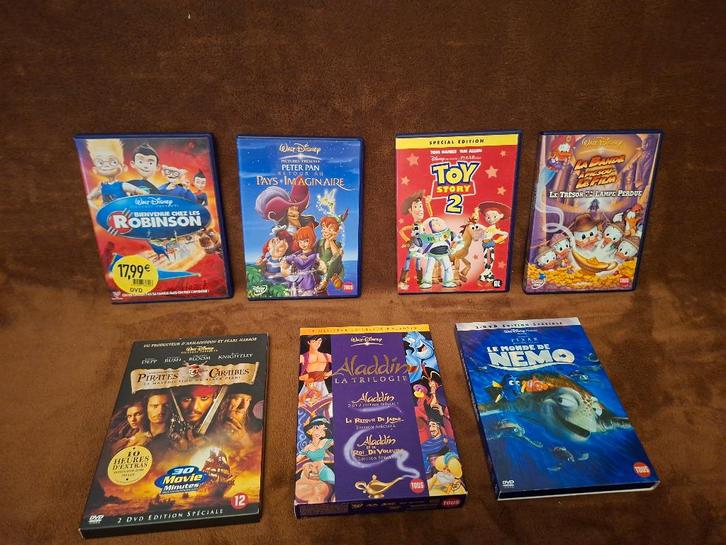 Disney — Lot 9 Films DVD Zone 2 —  Comme Neuf — 35€, Cd's en Dvd's, Dvd's | Tekenfilms en Animatie, Zo goed als nieuw, Europees