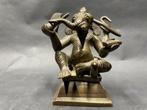 Antiek bronzen Ganesha beeld 10cm., Gebruikt, Ophalen, Religie