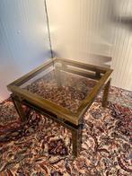 Belgo chrom bijzet salontafel met rookglas, 50 à 100 cm, Autres matériaux, 50 à 100 cm, Utilisé