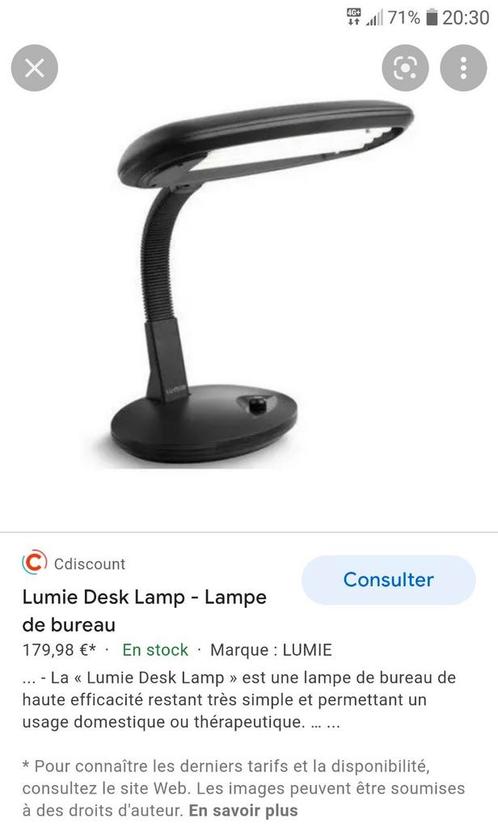 Lampe uvb de luminothérapie de bureau., Maison & Meubles, Lampes | Lampes de table, Comme neuf, Enlèvement ou Envoi