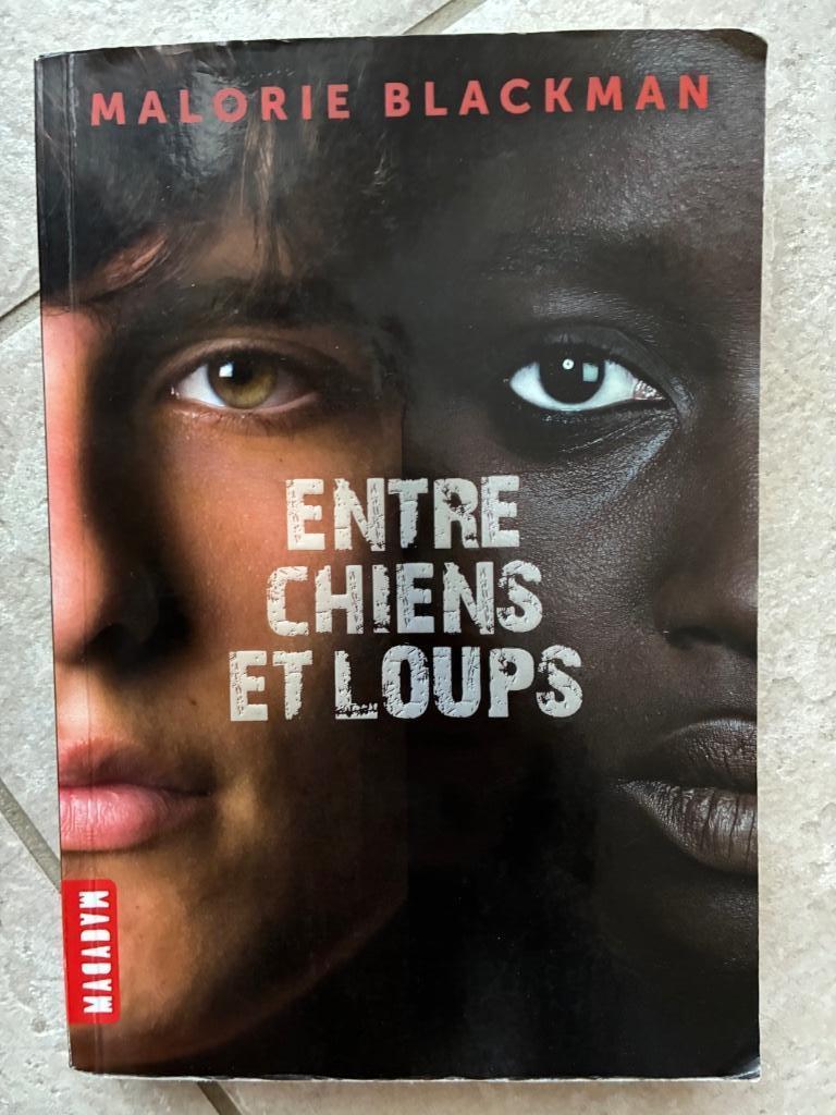 livre roman jeunesse "Entre chiens et loups" de Malorie Blac, Livres, Livres pour enfants | Jeunesse | 13 ans et plus, Utilisé