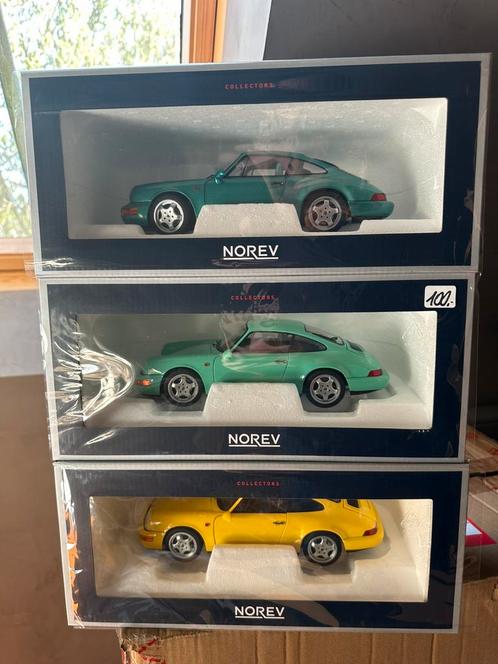 1/18 Porsche 964 - Norev, Hobby en Vrije tijd, Modelauto's | 1:18, Ophalen of Verzenden