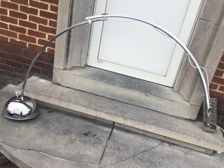 Vintage Wall Mounted Arco Lamp Chrome 1960-70s, Maison & Meubles, Lampes | Autre, Utilisé, Enlèvement ou Envoi