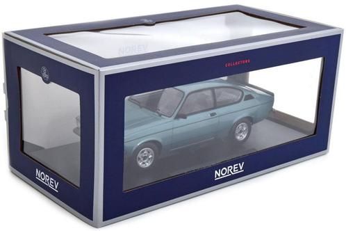1:18 Norev 183654 Opel Kadett Rallye 1978 turquoise, Hobby en Vrije tijd, Modelauto's | 1:18, Zo goed als nieuw, Auto, Norev, Ophalen of Verzenden