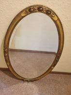 Massief bronzen spiegel, Ophalen of Verzenden, Ovaal, 50 tot 100 cm, 100 tot 150 cm
