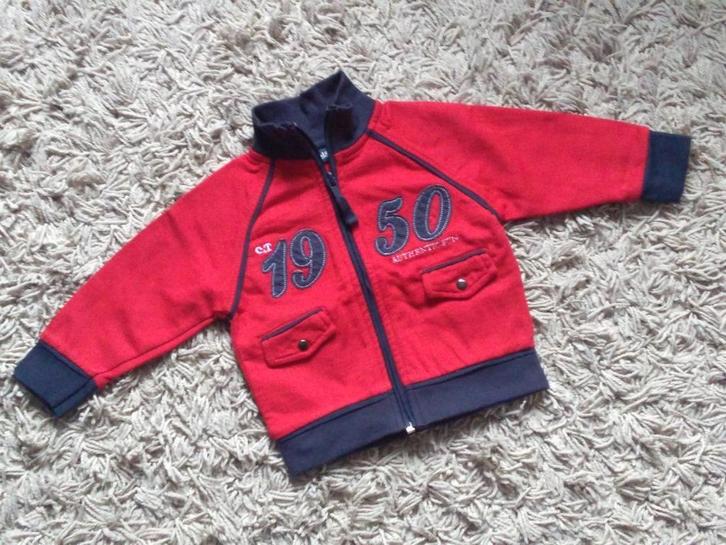 ★ M68 - Trui met rits, Enfants & Bébés, Vêtements de bébé | Taille 68, Comme neuf, Garçon, Pull ou Veste, Enlèvement ou Envoi