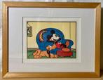 4 Disney prenten Mickey en Minnie in kader met glas, Huis en Inrichting, Zo goed als nieuw, Ophalen