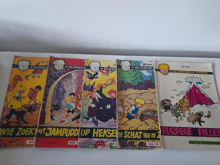 Jommeke - 5 oude strips, Boeken, Stripverhalen, Ophalen of Verzenden