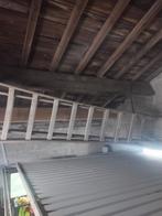 Double Échelle en bois hauteur totale 6 mètre, Doe-het-zelf en Bouw, Ladders en Trappen, Ophalen, Zo goed als nieuw, Ladder