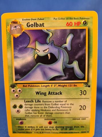 Golbat 34/62 - Fossil (1st edition) beschikbaar voor biedingen