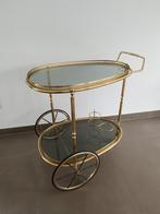 Vintage bartafel, Ophalen, Gebruikt, Ovaal, Glas