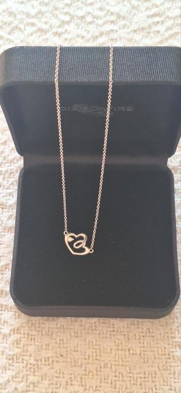 Diamonfire zilveren ketting met hanger beschikbaar voor biedingen