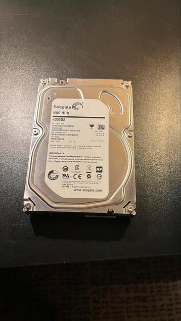 Seagate NAS 4 TB, Enlèvement ou Envoi, HDD, Interne, Serveur