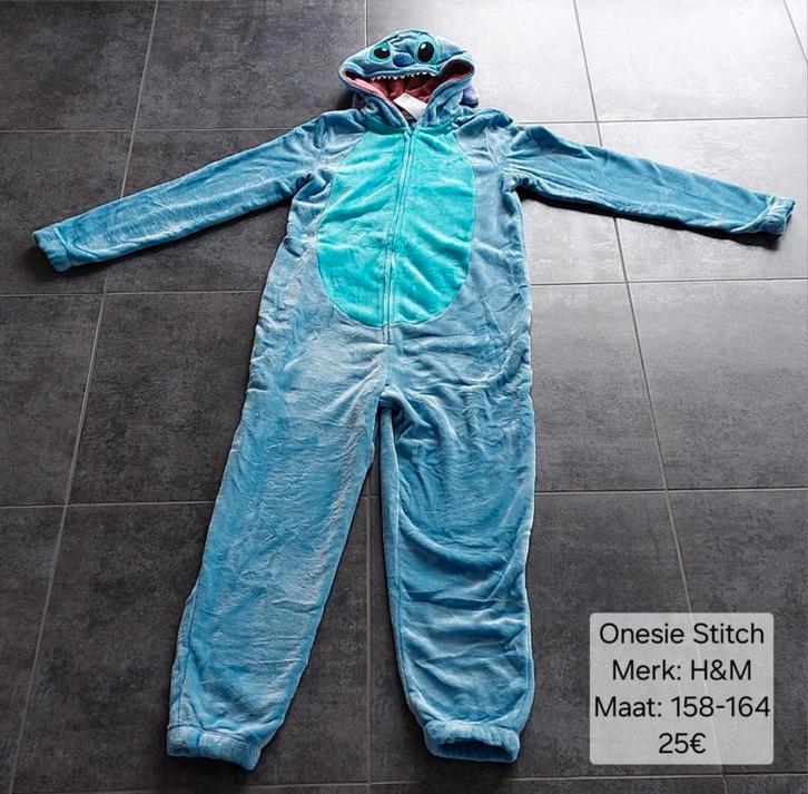 Onesie unisex: Disney Stitch maat 158 - 164 (NIEUW + LABEL), Kinderen en Baby's, Kinderkleding | Maat 158, Nieuw, Jongen of Meisje