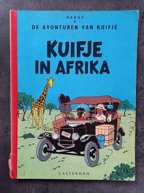 Strip Kuifje in Afrika - 1969 - Linnen rug, Livres, BD, Utilisé, Une BD, Enlèvement ou Envoi