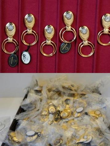 Set ≈ 100 BAGNARA Gouden Sleutelhanger/& Letter/Italy beschikbaar voor biedingen