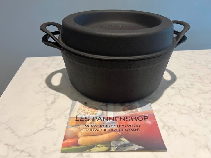 Cousances Doufeu 22 cm mat zwart, in goede staat, Huis en Inrichting, Keuken | Potten en Pannen, Zo goed als nieuw, Koekenpan of Braadpan