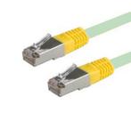 Cat 5E UTP Ethernetkabel 2,00 meter Grijs Gele Connectoren, Computers en Software, Ophalen of Verzenden, Nieuw