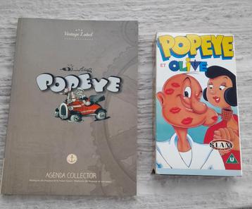 POPEYE. Oude aanpasbare agenda + 1 video beschikbaar voor biedingen